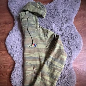 Aviator Nation Ninja Hoodie Camo XS Never Worn
